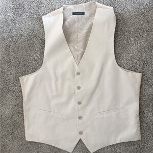 Cream Button-Up Vest by Madison sz medium